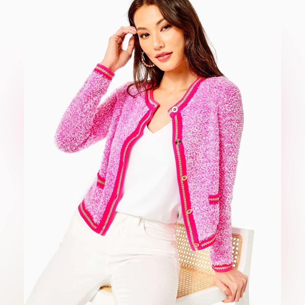 Women's Pink Tweed Jacket